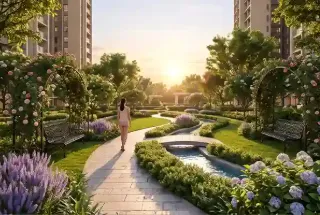 Landscaped Garden at Lodha Hopefarm Whitefield