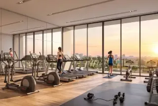 Gymnasium at Lodha Hopefarm Whitefield